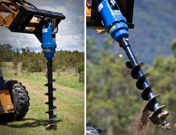 Augers from Himac are suited to Excavators, Skid Steer Loaders and more