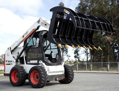 Himac Skid Steer with Claw Grapple attachment