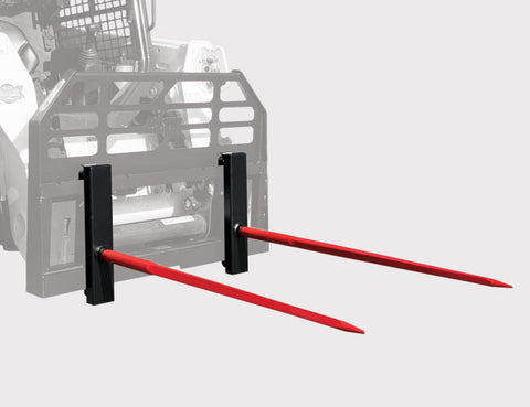 Upgrade your Himac Skid Steer Forks with a Hook-on Hay Spear