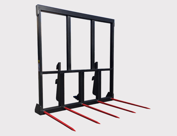 Telehandler 5 Spear Hay Forks from Himac Attachments