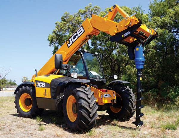 Telescopic Handler Post Hole Digger from Himac