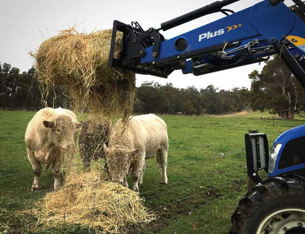 Distribute a single bale over multiple areas