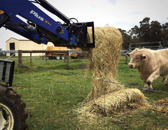 Feed over the fence with a Himac HaySpin Bale Spinner